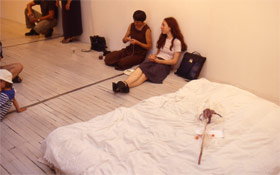 guests sitting at opening